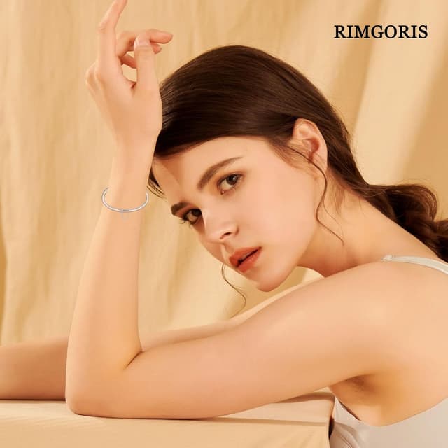 Detalle de Rimgoris 925 Sterling-Silber Charm für Damenarmbänder „Ewige Liebe“ (Clip)