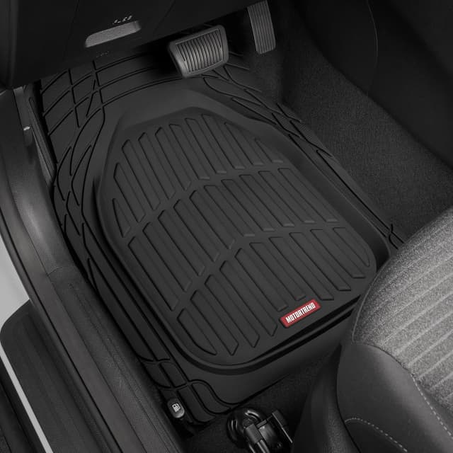 Detalle 2 de Motor Trend 2-Piece Front Car Floor Mats (Black) FlexTough Contour Liners