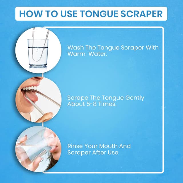 Detalle 2 de HOKIN Tongue Scraper 2pcs stainless steel