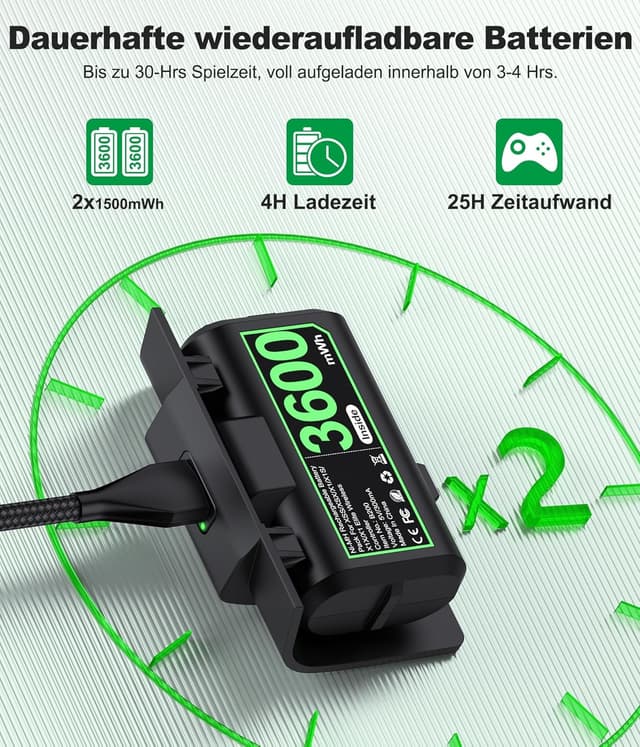 Thumbnail 1 de Elegamefy Controller Akku Xbox Series X/S 20h