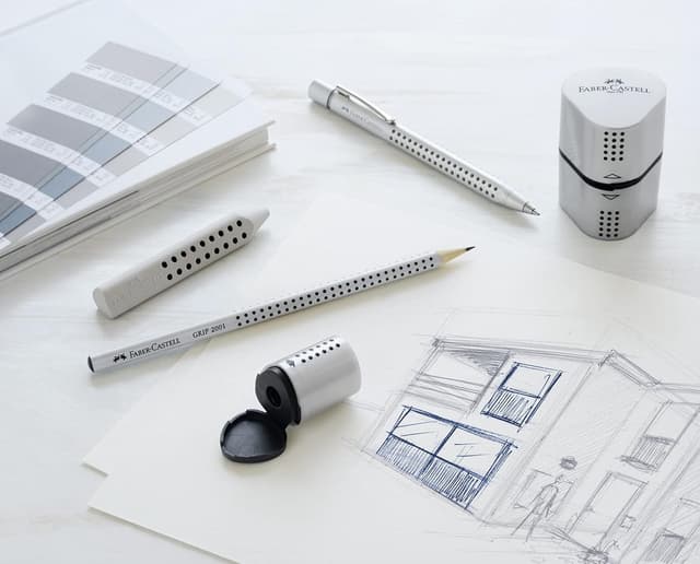 Thumbnail 2 de Faber-Castell 187100 Grip 2001 - Gomas triangulares gris ✏