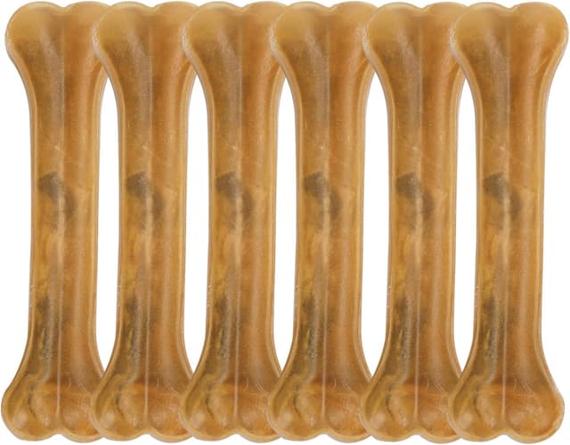 Detalle de Nobleza Osso per Cani 25 cm (6 Pezzi) in Pelle Pressata al Gusto Manzo