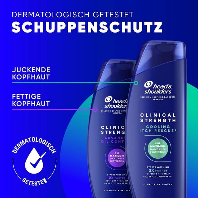 Thumbnail 6 de Head & Shoulders Cooling Itch Rescue Anti-Schuppen Shampoo 400 ml