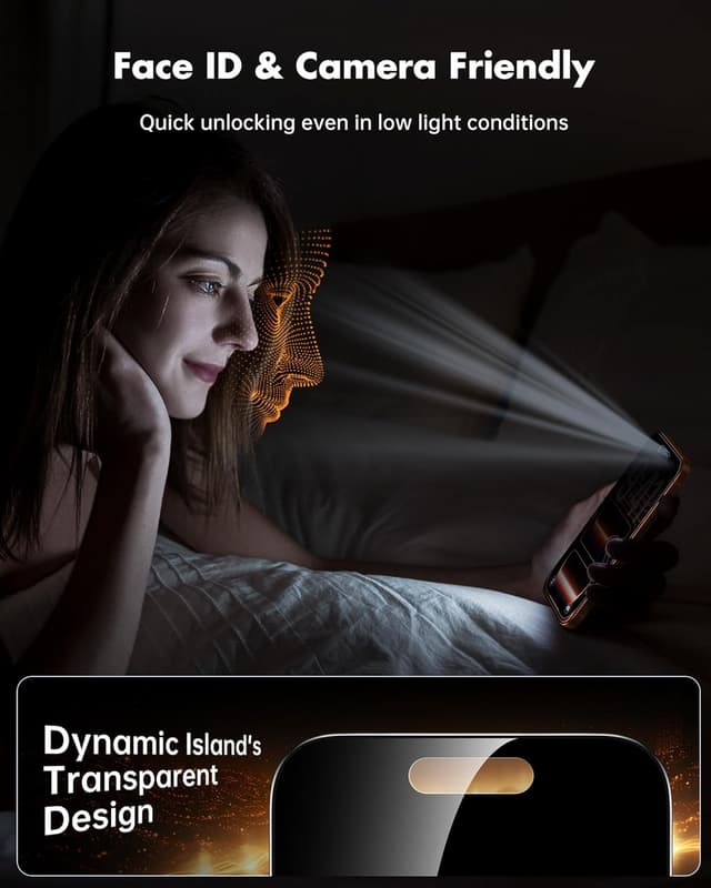 Detalle de UNBREAKcable 25° Privacy Screen for iPhone 17 Pro Max