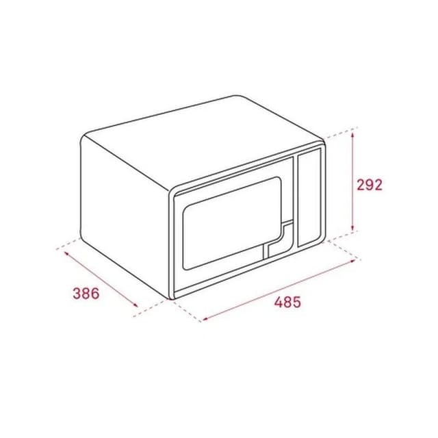 Detalle 1 de Teka MWE-230G microondas con grill 1.000 W blanco