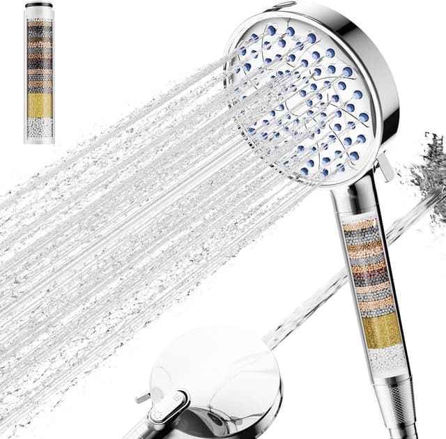 Detalle de Cobbe Hard Water Filter Shower Head 20 stage