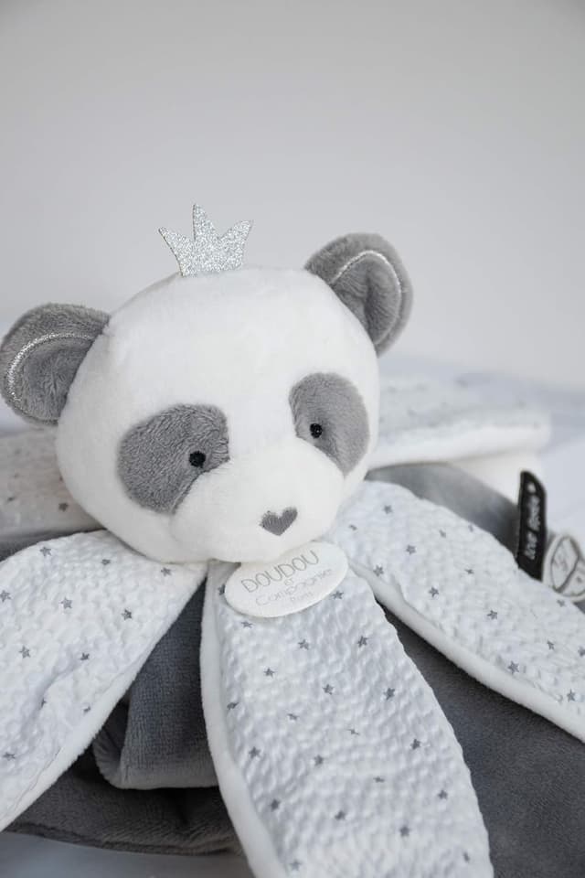 Detalle de Doudou et Compagnie DC3548 ATTRAPE-REVE Panda – Plüsch im Geschenkbox-Format, grau