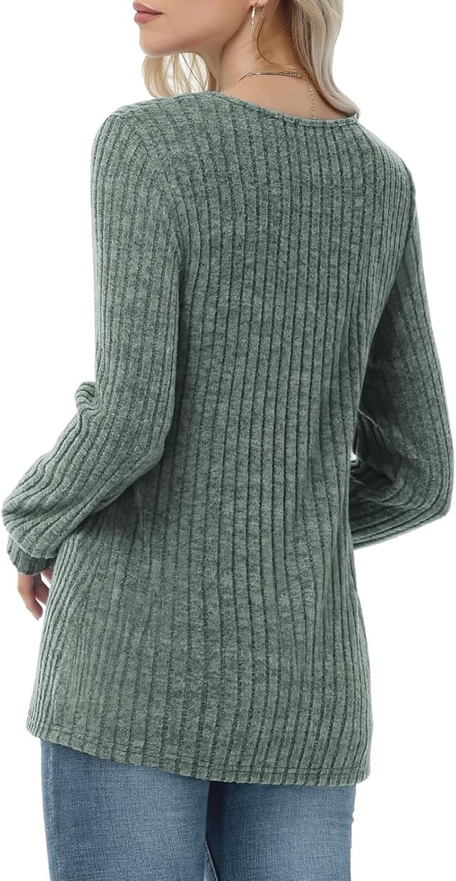 Detalle 2 de Tanmolo Damen Leichter Strickpullover Langarm
