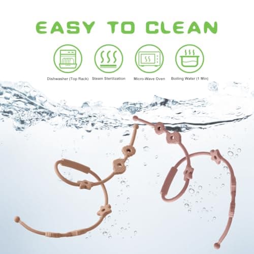 Thumbnail 4 de Vicloon Baby Cup Catcher Correa 4PCS rosado