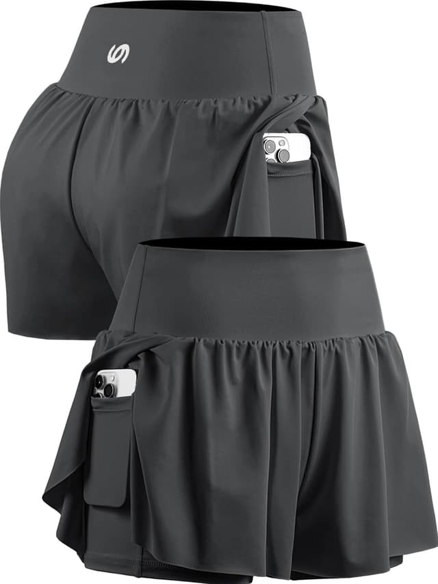 Detalle 2 de CADMUS 2 in 1 Women’s Spandex Athletic Shorts (Gym & Yoga) with Pockets