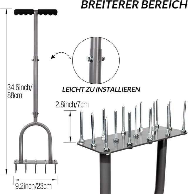 Detalle de Walensee Rasenbelüfter mit 15 Spikes