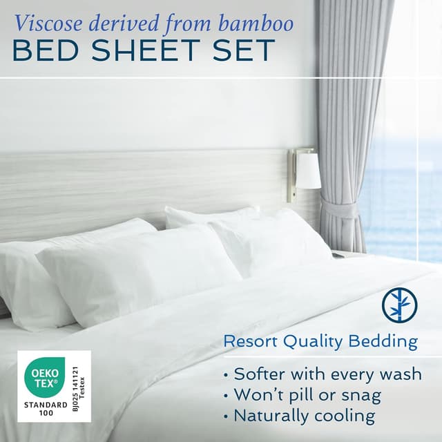 Detalle 2 de Hotel Sheets Direct King Bed Sheets 4pc