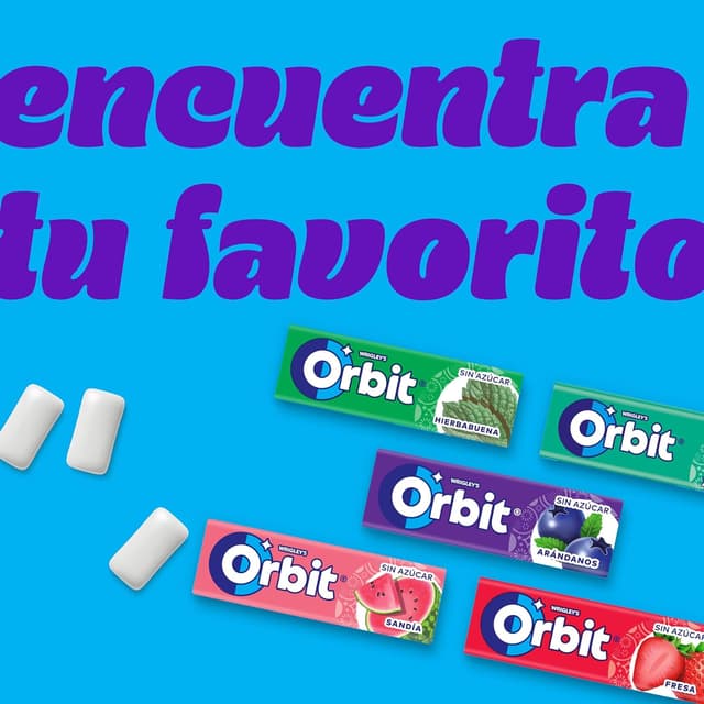 Thumbnail 6 de Orbit Chicles Hierbabuena 🍃 30 Unidades 420g