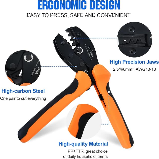 Detalle 2 de ECO-WORTHY Solar Crimper Tool Kit (13-Piece) with Connectors and Spanner Wrenches