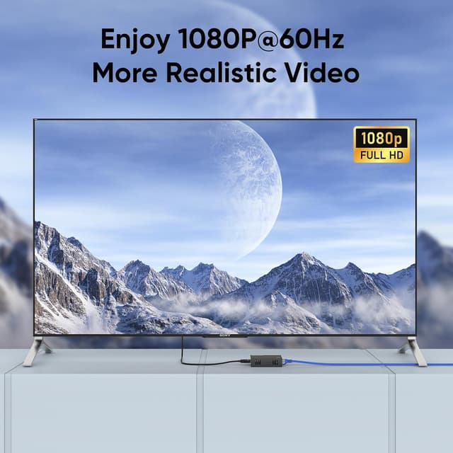 Detalle de HDMI Extender Splitter 1x2 Kit (1 Transmitter + 2 Receivers) for 1080P@60Hz, 3D, up to 165ft over Cat6/Cat7