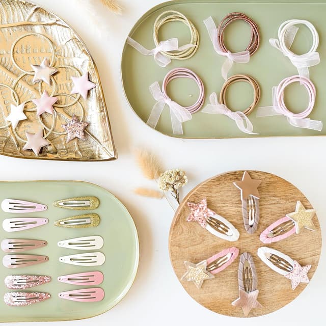 Detalle de Papierdrachen Haarspangen Set 48er