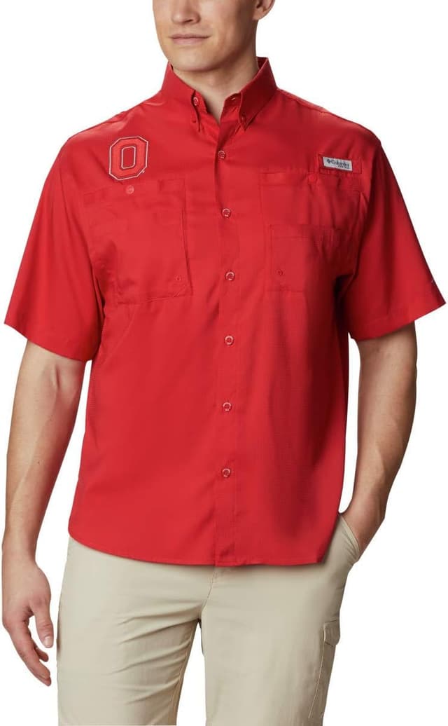 Detalle de Columbia Men’s CLG Tamiami Short Sleeve Shirt (with OMNI-SHADE & OMNI-WICK)