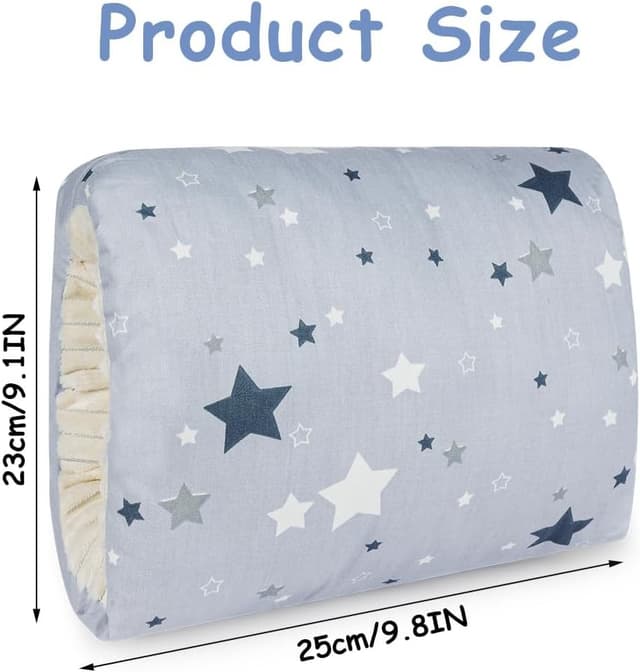 Detalle 2 de Aolso Cozy Cradle Arm Pillow Nursing & Breastfeeding Arm Pillow (Big-Small Stars)