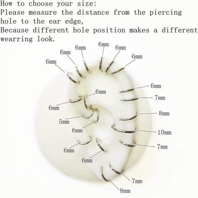 Thumbnail 4 de Popuhoops Nasenring 0,8 mm Ø7 mm Zirkonia