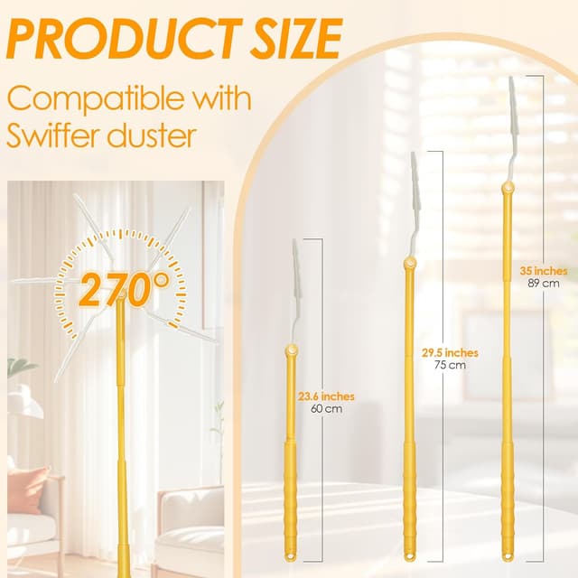 Thumbnail 4 de NEWE Kit Plumero Atrapapolvo 360° para Swiffer