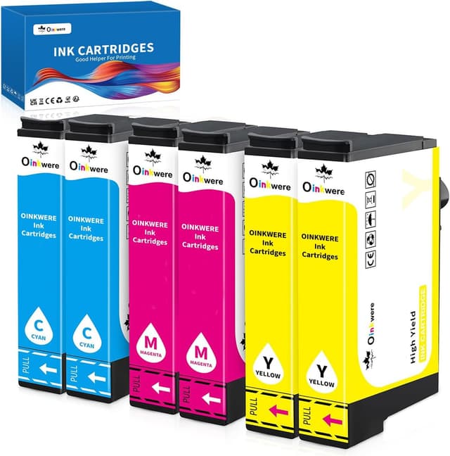 Detalle de OINKWERE 603XL compatible ink cartridges multipack (C/M/Y, 6-pack) for Epson Expression & WorkForce