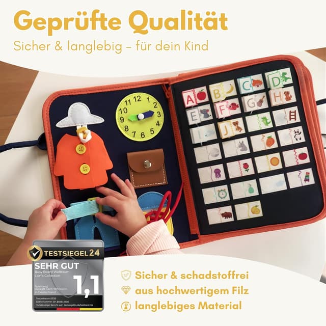 Thumbnail 5 de Lion’s Collection Montessori Busy Board Deutsch ab 3 Jahre