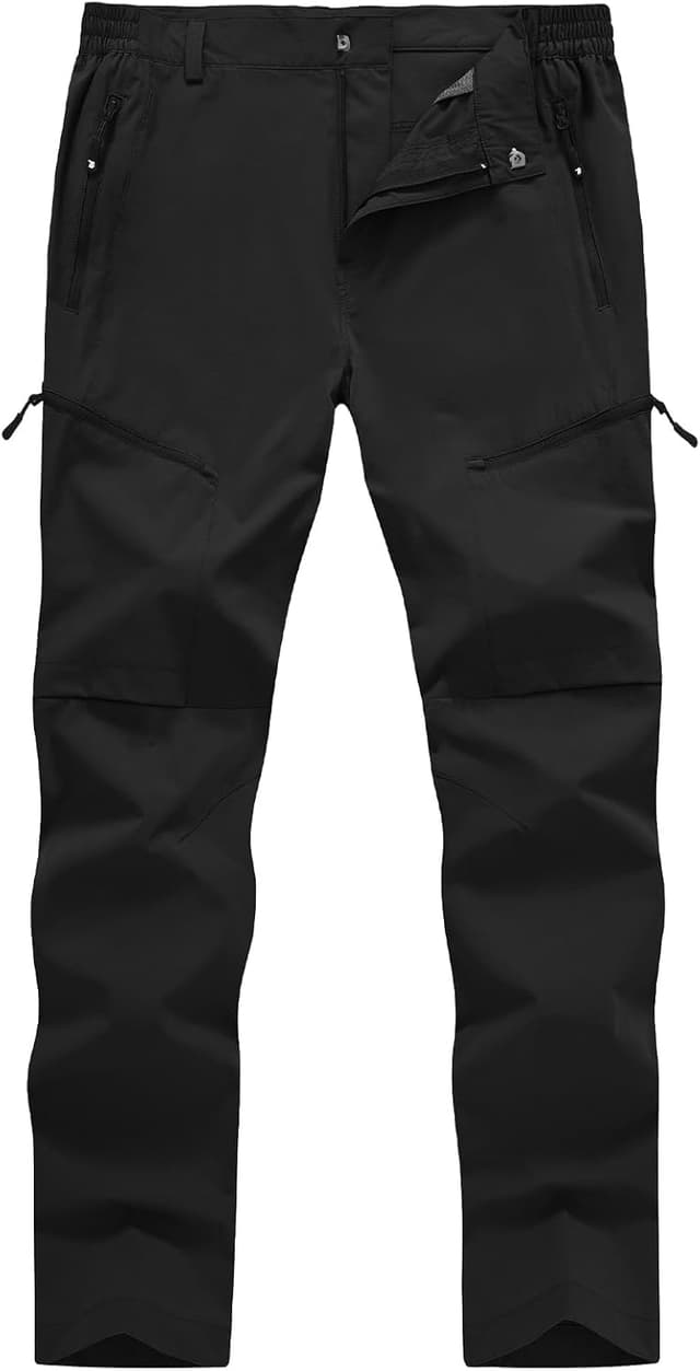Detalle 1 de Rdruko Men’s Hiking Trousers: Lightweight Quick-Dry Stretch Walking Pants with 5 Pockets