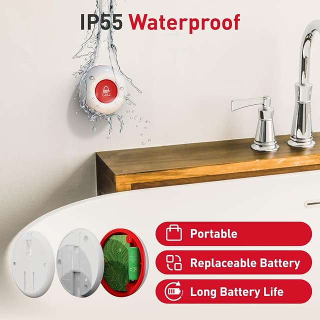 Detalle 2 de CallToU Wireless Caregiver Pager 500+ Ft