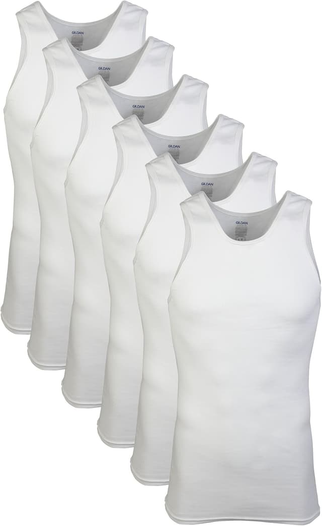 Detalle 2 de Gildan Men’s A-Shirts Tank Multipack keyword