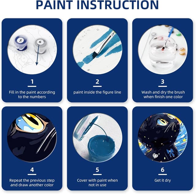 Detalle 2 de Gelrovaled Malen Nach Zahlen 20x30 cm gerahmt