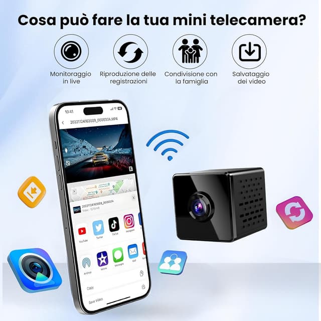 Detalle de Mini telecamera spia 4K 3,8 cm