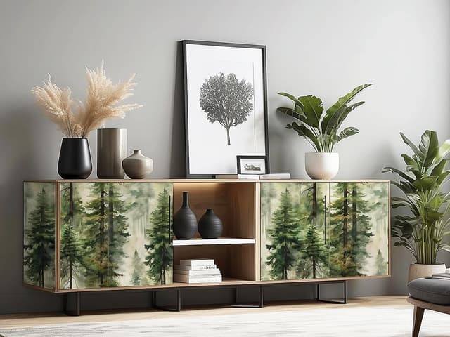 Detalle de HAOKHOME Forest wallpaper contact paper 3m