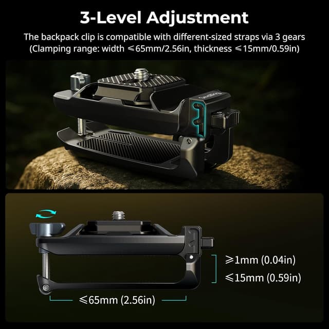 Detalle de SMALLRIG Kameraclip mit Schnellwechselsystem 5053 – inkl. Platte fürs arca-Swiss Schnellwechsel-System
