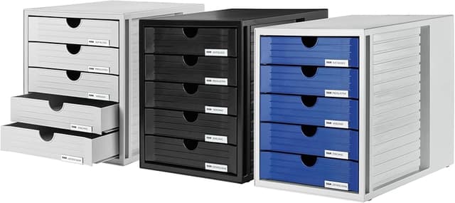 Detalle 2 de HAN 1450-11 cajonera gris 5 cajones C4