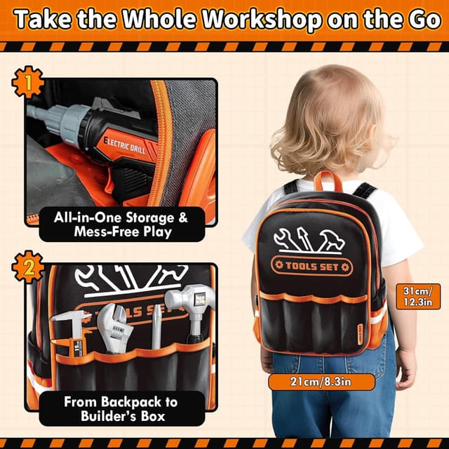 Thumbnail 3 de KidBloom 50 Pezzi set attrezzi per bambini 3+ anni