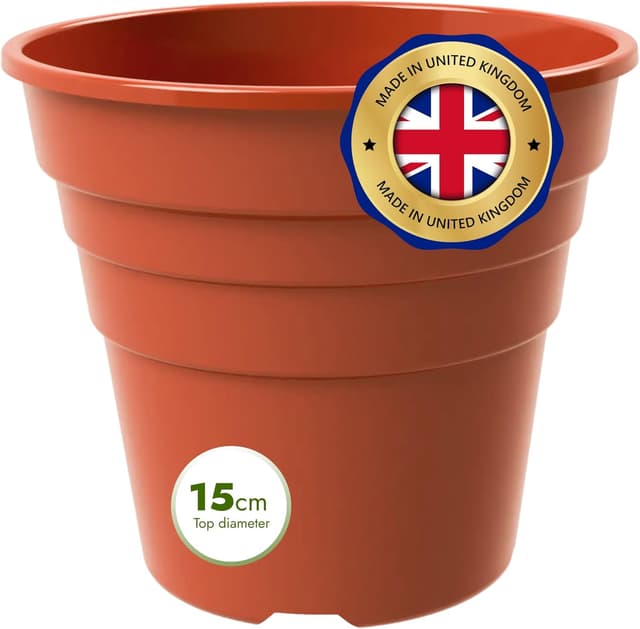 Thumbnail 1 de Happy Pots 15cm Gloss Terracotta Pots