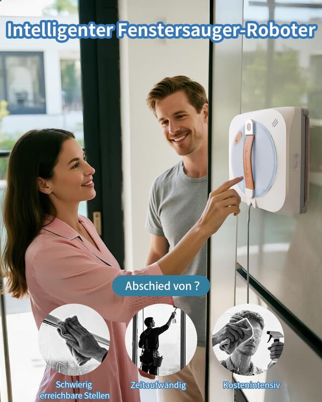 Thumbnail 1 de GNOVEL Fensterroboter 8000Pa 4‑Modi