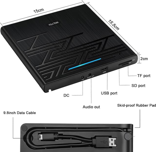 Thumbnail 6 de NOLYTH Externes DVD Laufwerk USB 3.0 Type-C