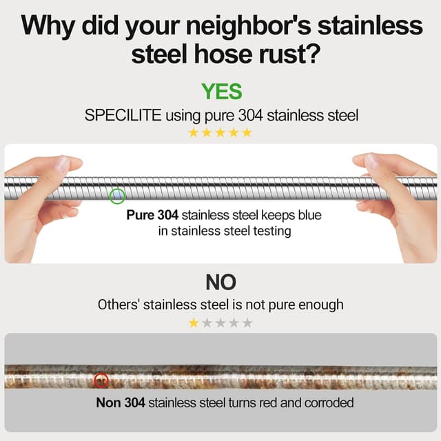 Thumbnail 1 de SPECILITE 50ft Stainless Steel Garden Hose