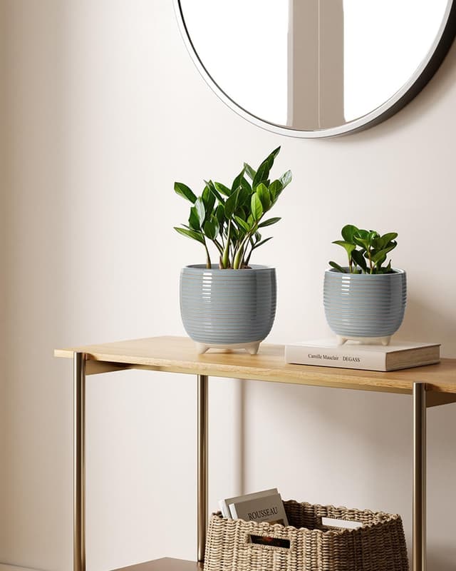 Thumbnail 2 de LE TAUCI Ceramic Plant Pots 12+16cm