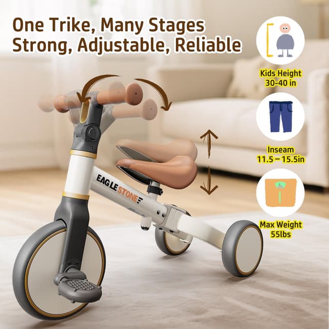 Thumbnail 3 de EagleStone 3-in-1 Laufrad für Kleinkinder 18 Monate - 4 Jahre