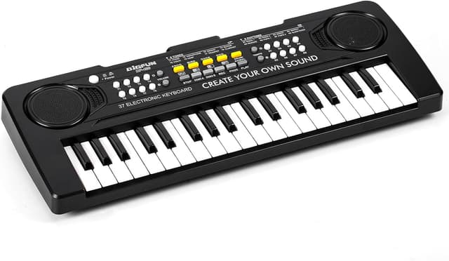 Detalle de Raimy 37 Keys Kids Keyboard Piano (Portable Electronic) for Ages 3+ — Black