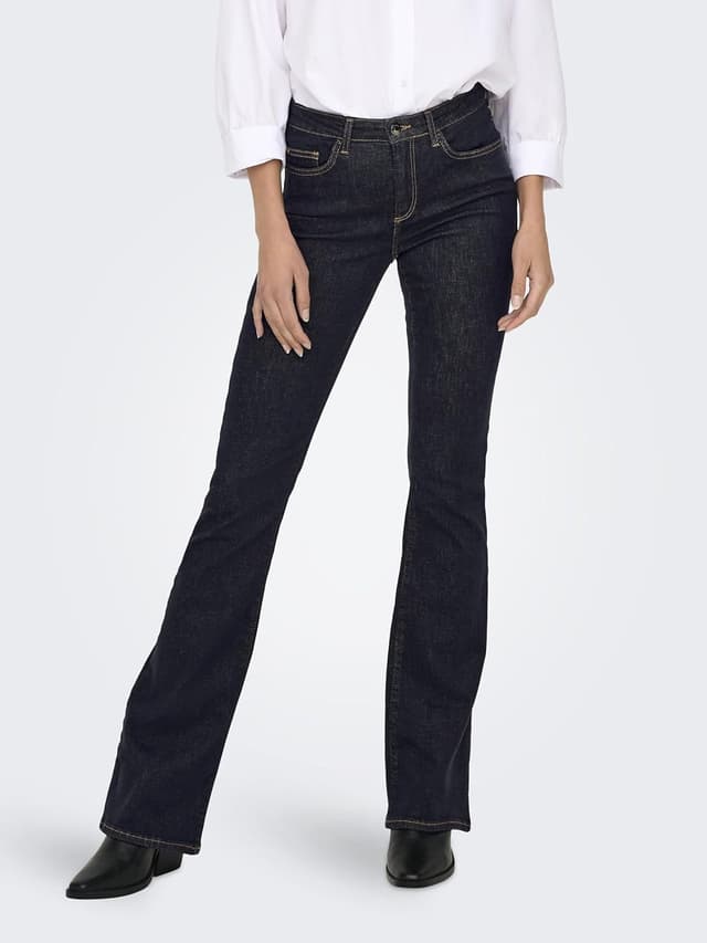 Detalle de ONLY Female Flared-fit Jeans ONLBLUSH mit mittlerer Taille