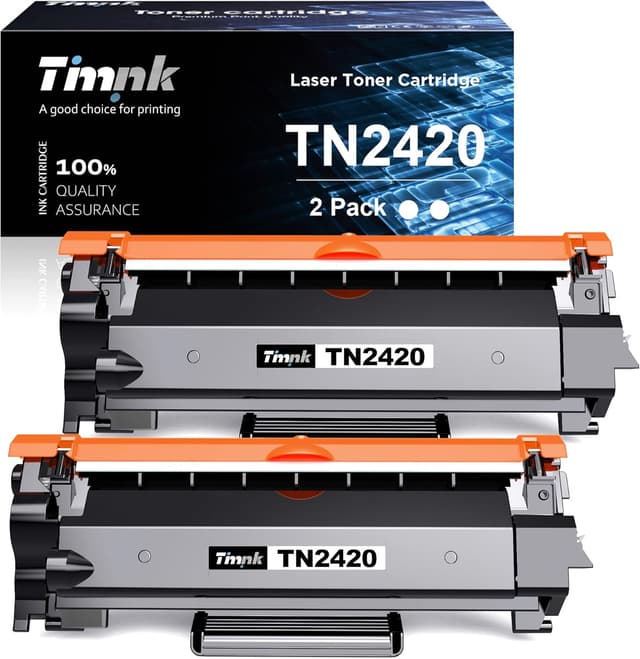 Detalle de Timink TN-2420 / TN2420 compatible toner cartridge (2 black) for Brother