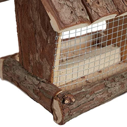 Thumbnail 6 de Relaxdays Comedero para aves de corteza 17×15×12 cm 🐦