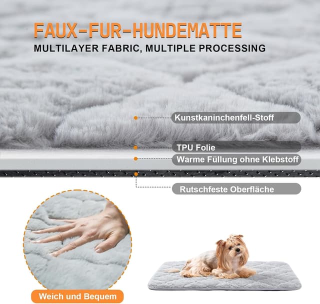 Detalle 2 de Snocyo Weicher Hundematte 90 x 70 cm