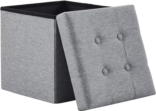 Detalle de Madera Nieve Banco 38x38x38 cm para hogar