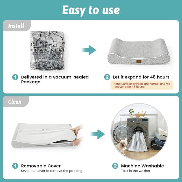 Thumbnail 5 de COZY KISS Dog Bed XXL 120x80cm