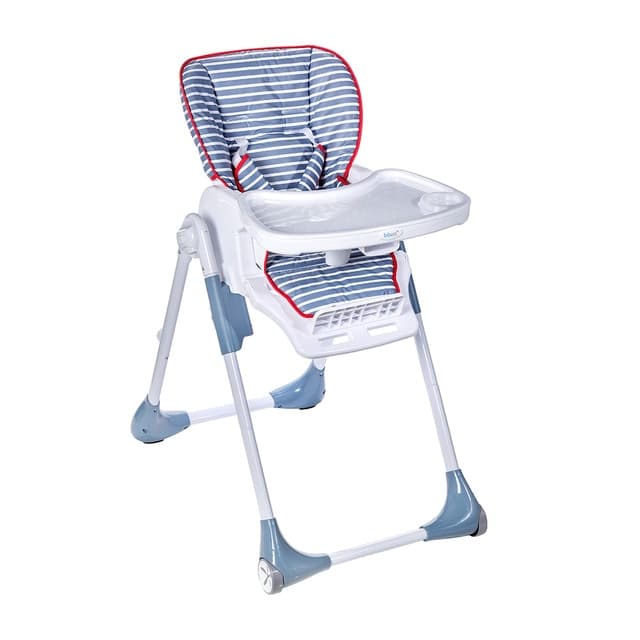 Imagen de bbest Trona Plegable Rayas azul 1 posición ajustable en OfertitasTOP