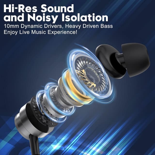 Detalle 2 de Auriculares In Ear con Cable y Micrófono 3,5 mm